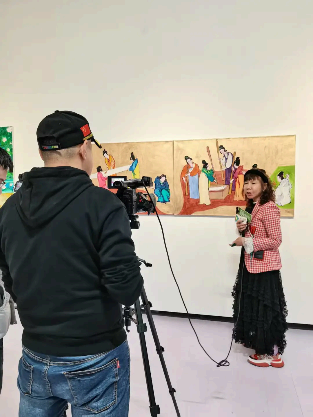 刘纯芳老师接受采访现场